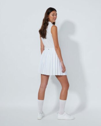 High-Waist Pleated Midi Skirt